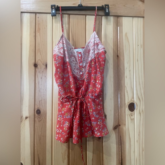 Forever21 Lace Pull String Tank Top - Picture 1 of 5